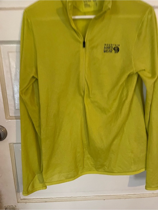 Mountain Hardwear Other - Mountain Hardwear Men's Lime Green Lightweight Half-Zip Pullover